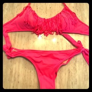 PINK VS Hot pink bikini 👙